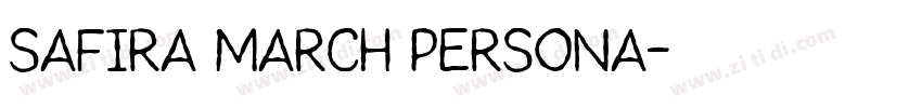 Safira March Persona字体转换